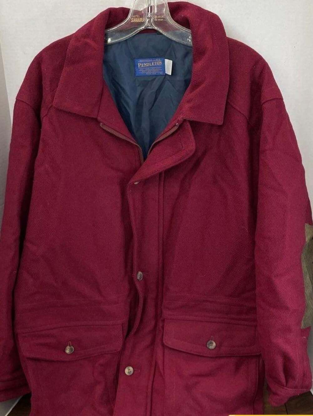 Pendleton Wool Jacket Size M Burgundy Thinsulate